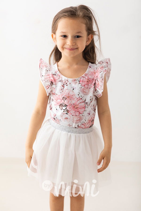 Bílá tylová tutu sukně Lily Grey