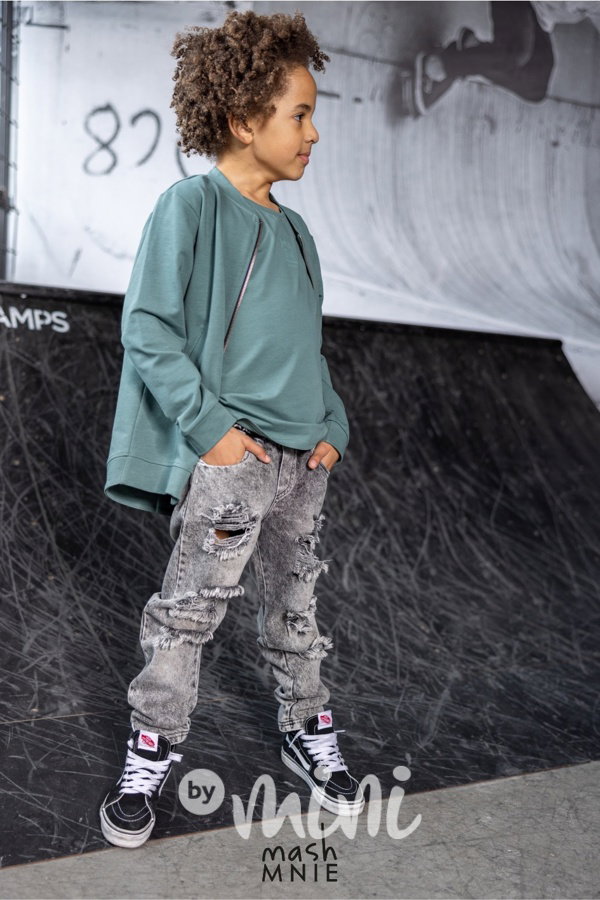 Wolf bomber mikina mint *MashMnie*