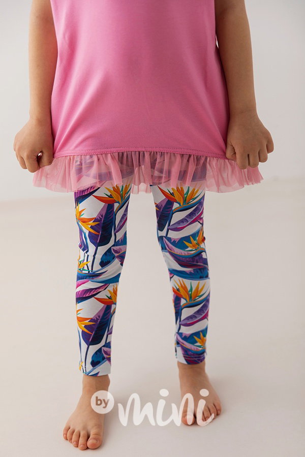 Strelitzia soft cotton legíny *Lily Grey*