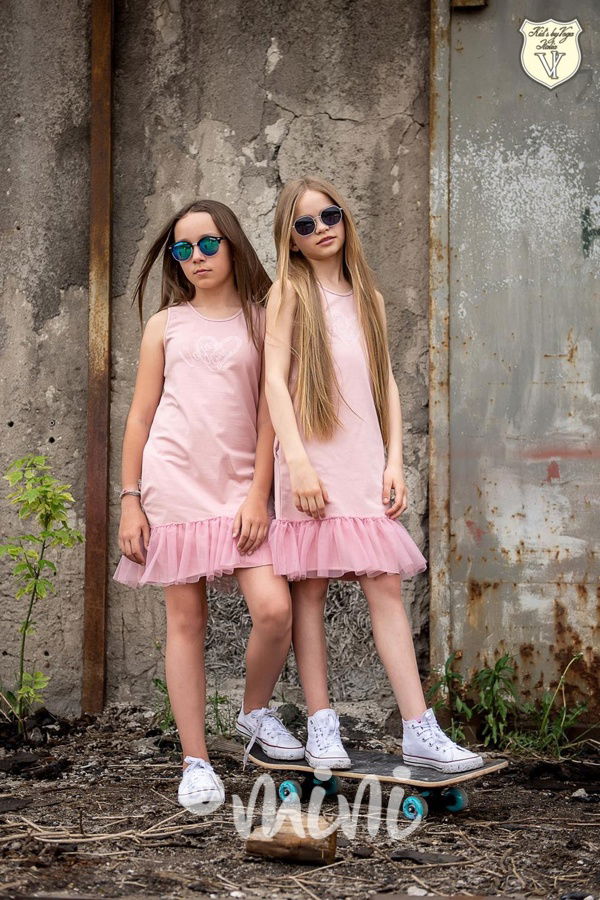 Voga tunika s tylem pink