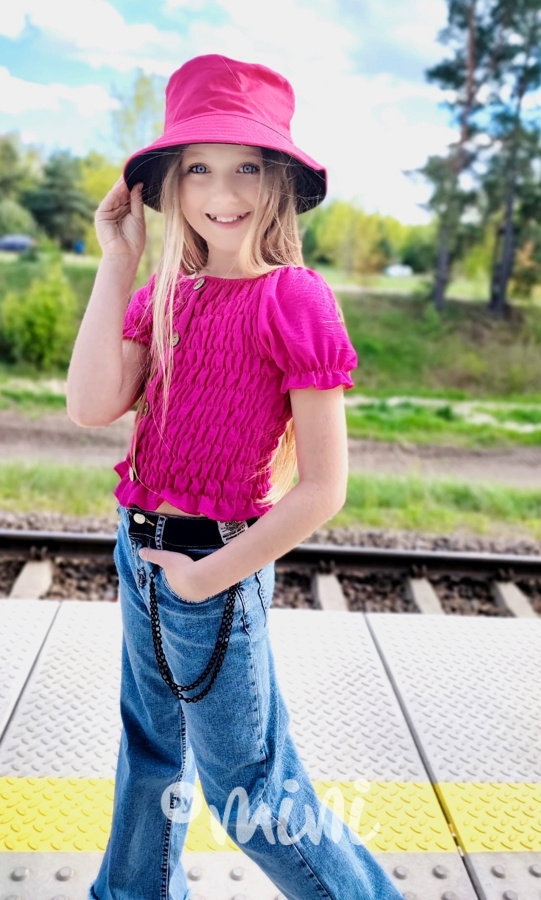 Jeans kalhoty s řetězem