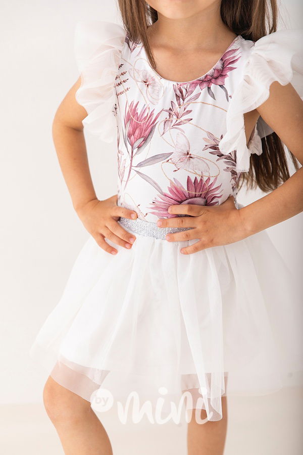 Lily Grey blůzka s tylovými rukávy Protea