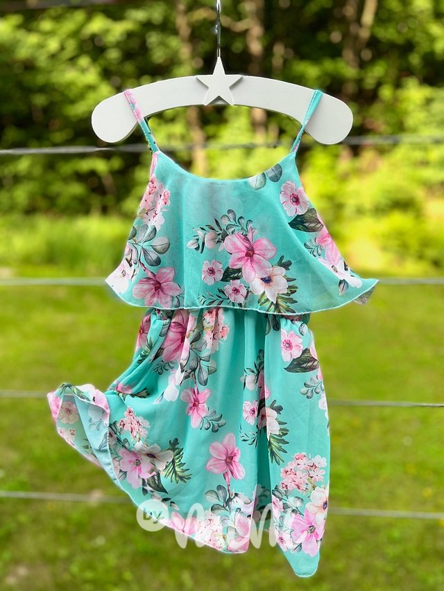 Flower Gatsby šaty mint
