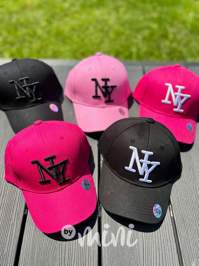 NY dívčí kšiltovka růžová