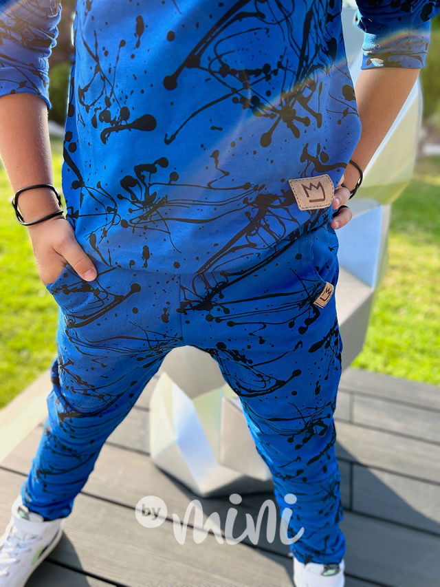 Blue splash tepláky - BASIC