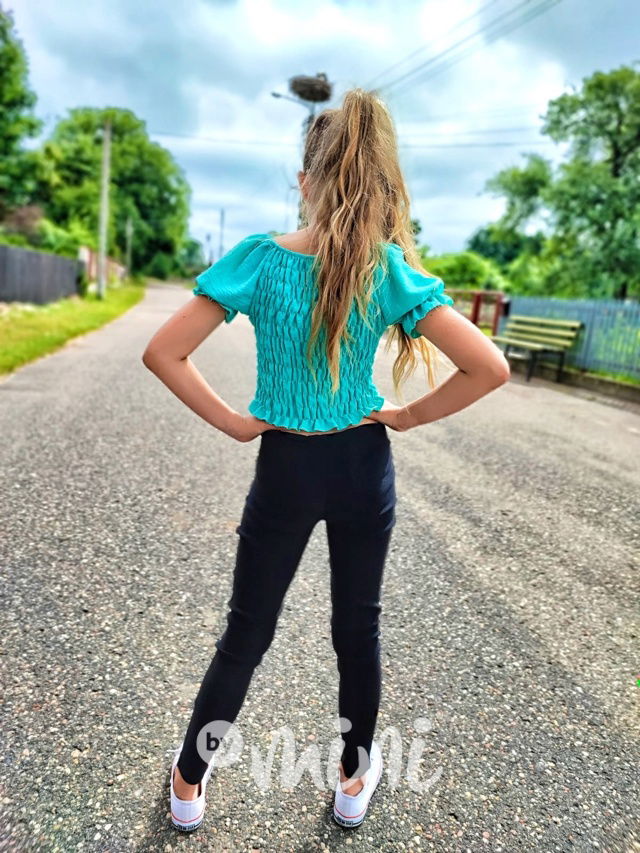 Mintový stretch topík