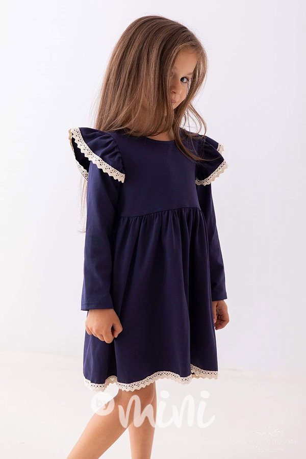 Romantic boho šaty Lily Grey modré