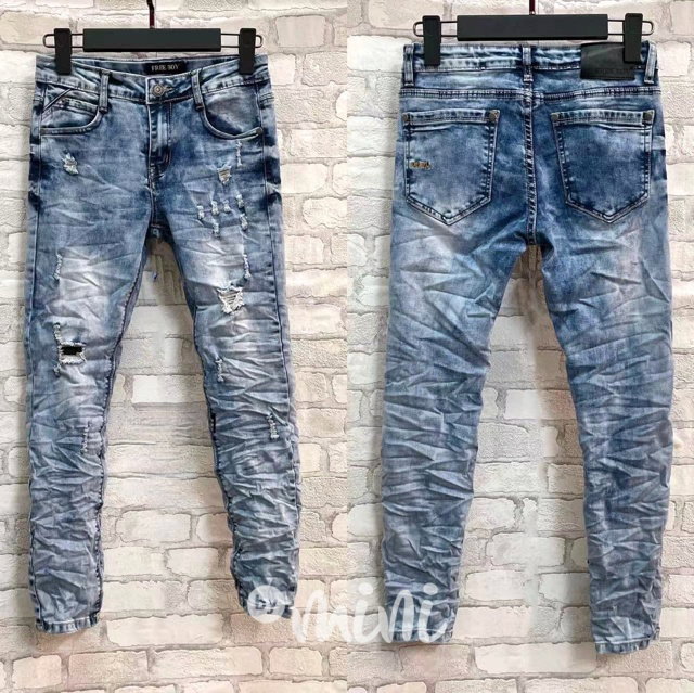 Ripped jeans s mačkaným efektem Cristiano