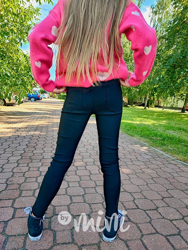 Černé super stretch kalhoty slim