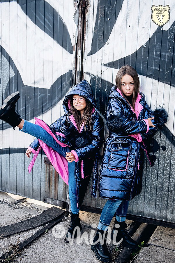 Voga kabát blue/pink