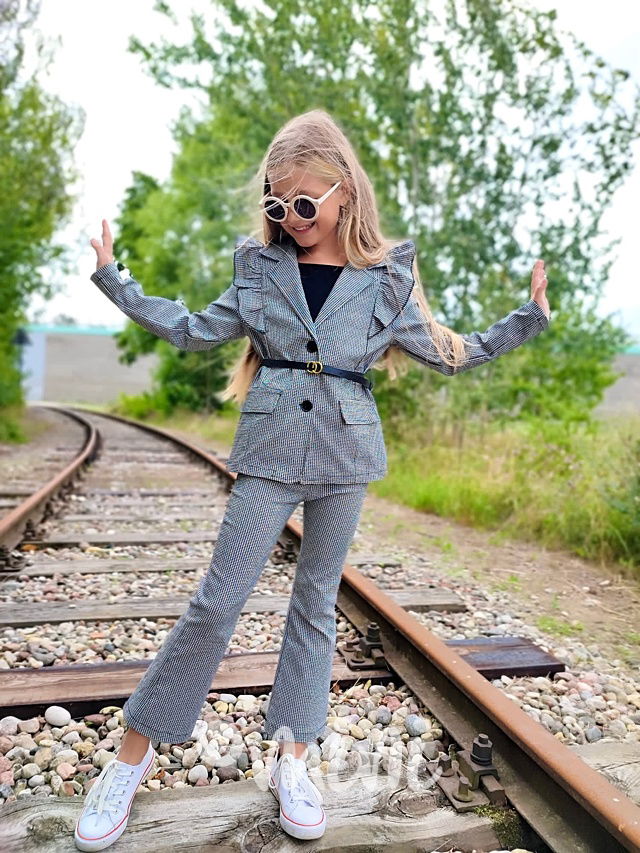 Little pepitka kalhoty