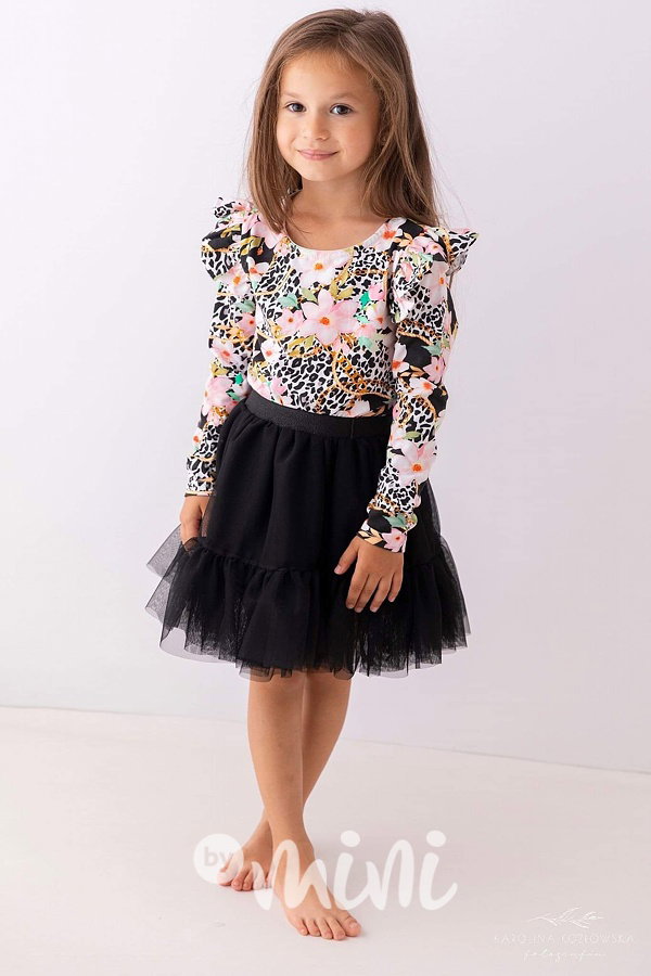 Black maxi tutu sukně Lily Grey