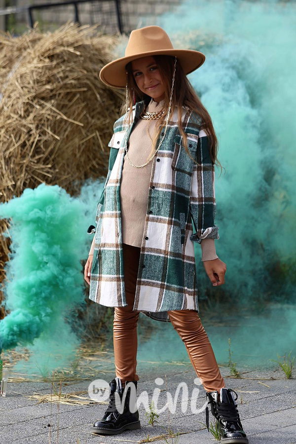 Eco leather thermo legíny honey