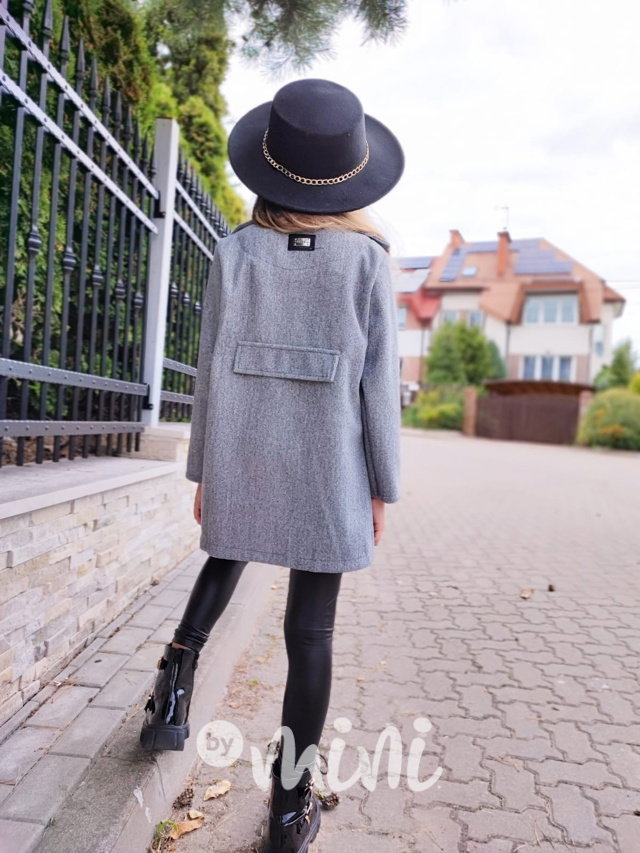 Flaušový sporty kabát grey