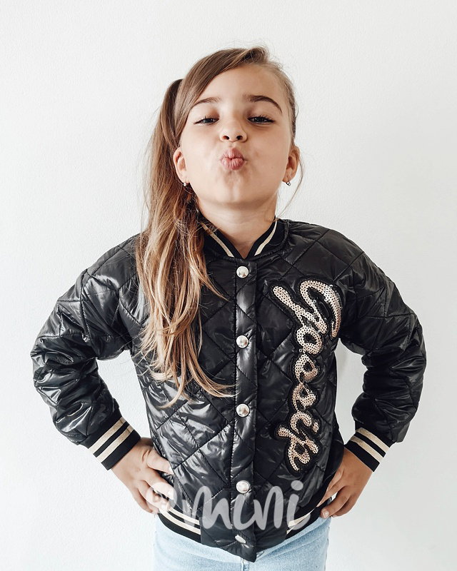 Gossip prošívaná přechodová bunda s flitry