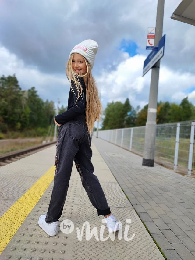 Splash boyfriend ripped jeansy black