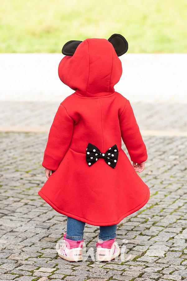 Minnie vyteplený kabátek red