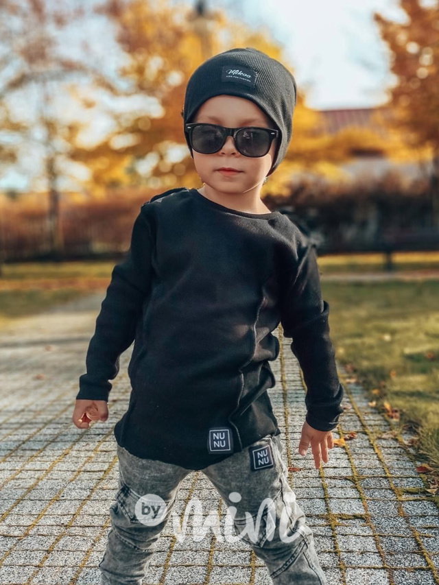NUNU longsleeve triko černé