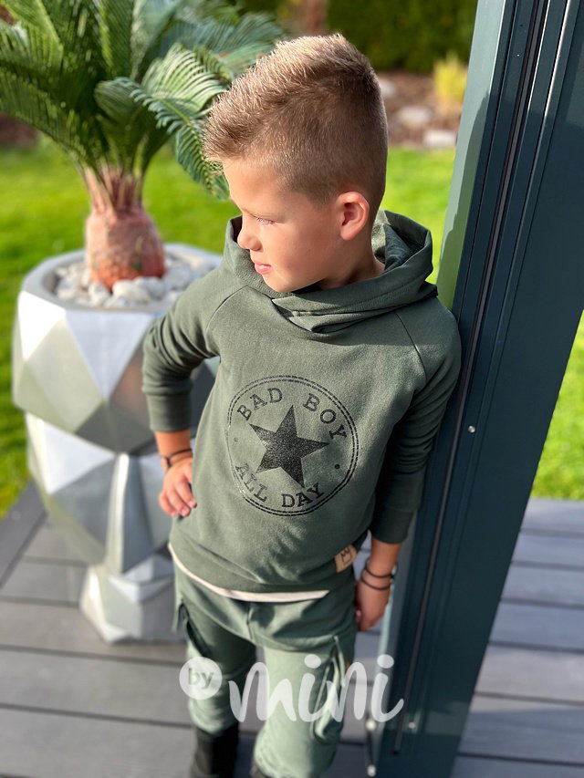 Bad boy zateplená mikina khaki