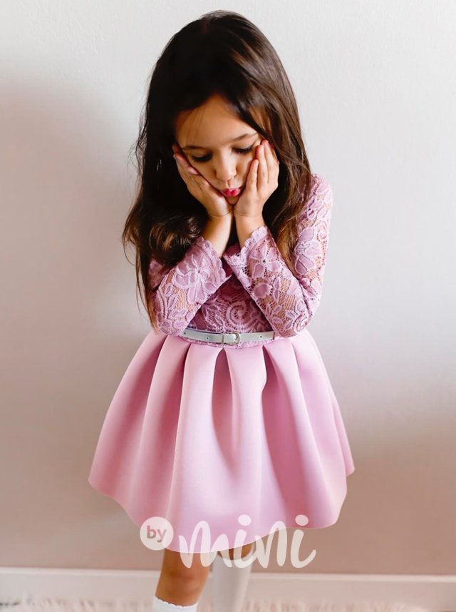 Luxury Pastel pink dress - luxusní dívčí šaty