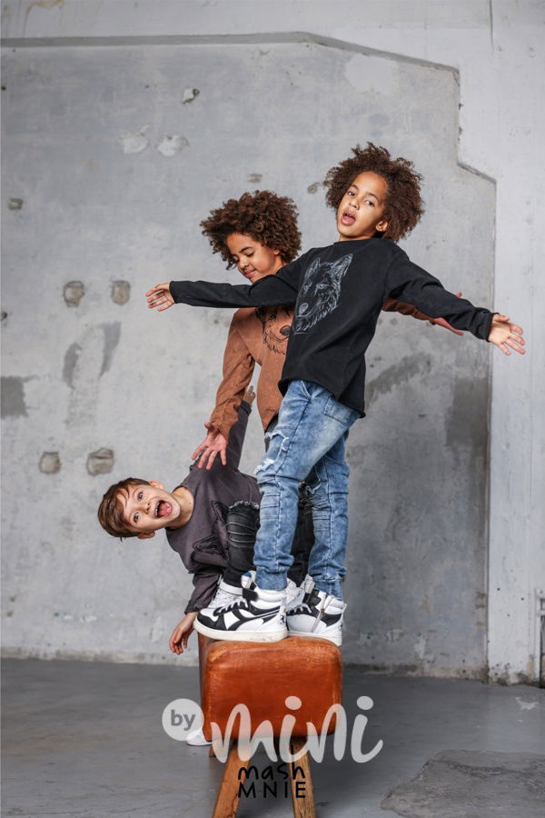 Mash Mnie longsleeve triko WOLF vintage black