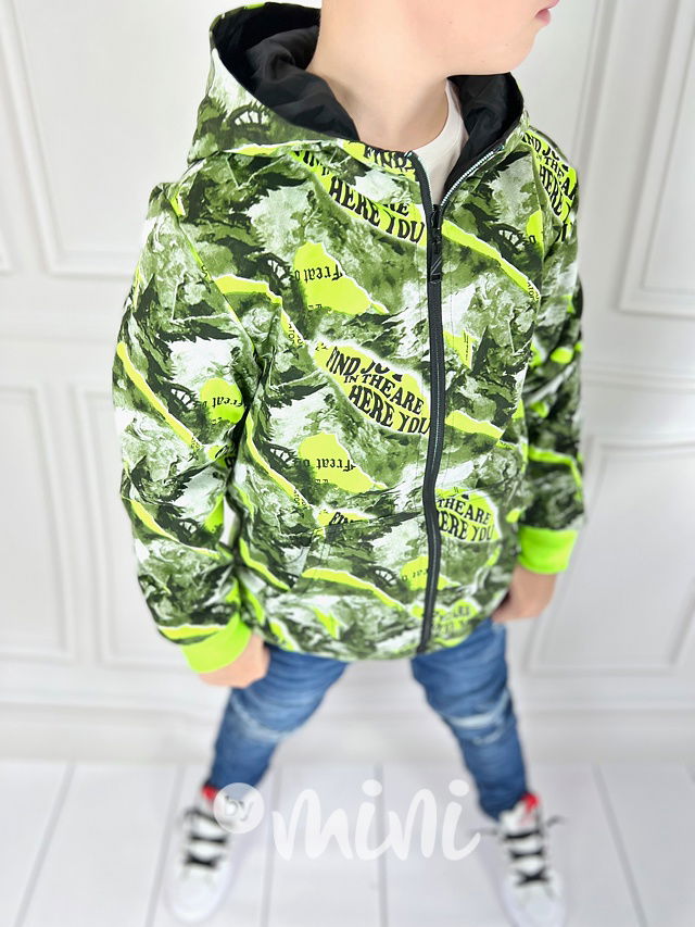 Oboustranná delší bunda černá