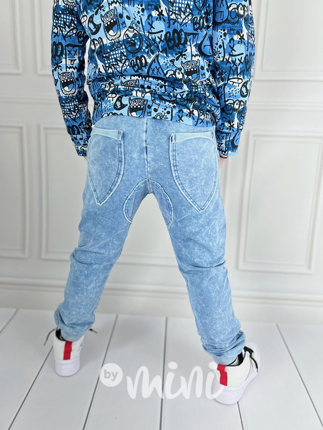 Cotton denim tepláky