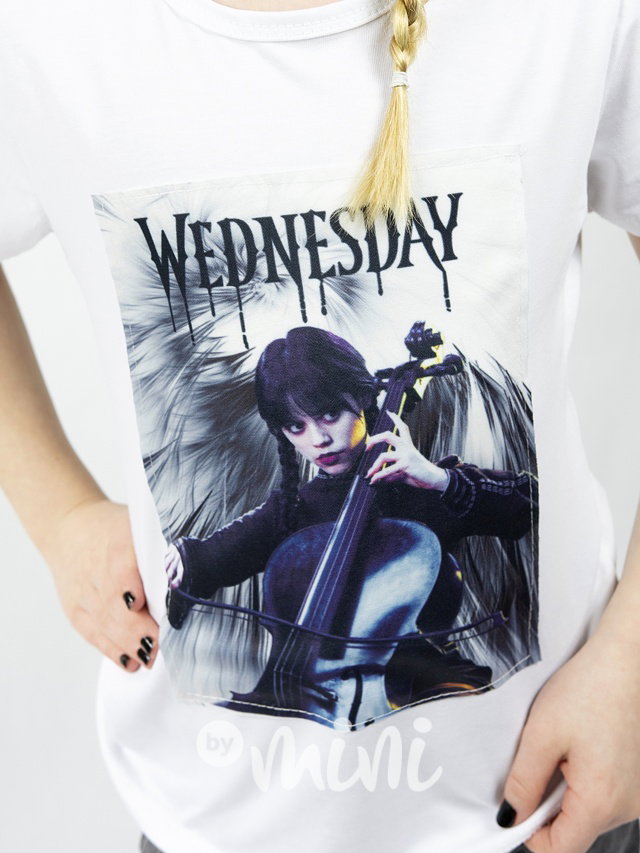 Triko WEDNESDAY symphony bílé