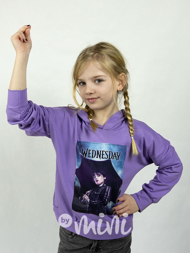 Wednesday rain mikina lila