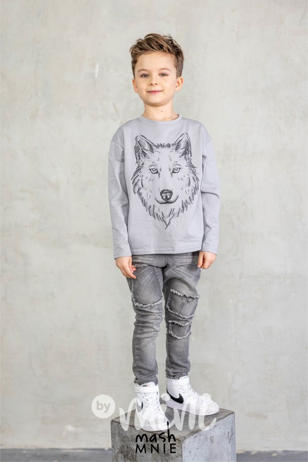 Mash Mnie triko WOLF šedé