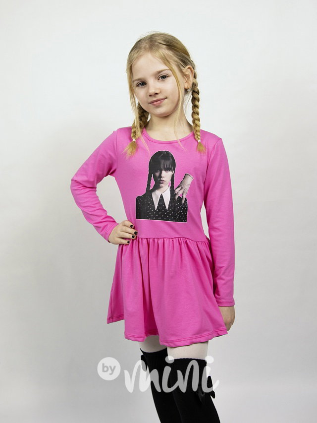 Wednesday a Věc šaty pink