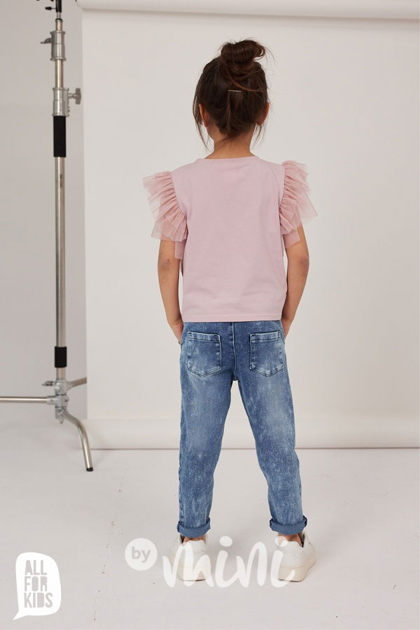 AFK blůzka s tylem růžová