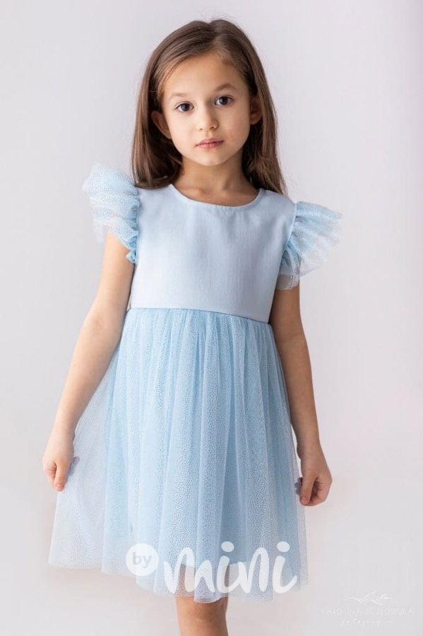 Lily Grey slavnostní tylové šaty ANGEL baby blue