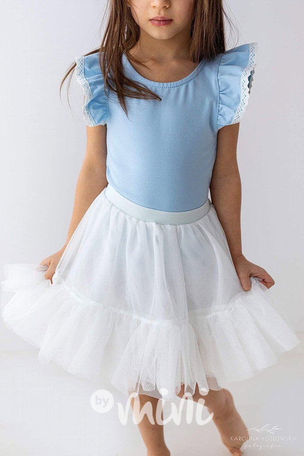 Lily Grey blůzka s krajkou baby blue