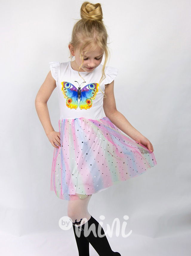 Butterfly šaty s tylem