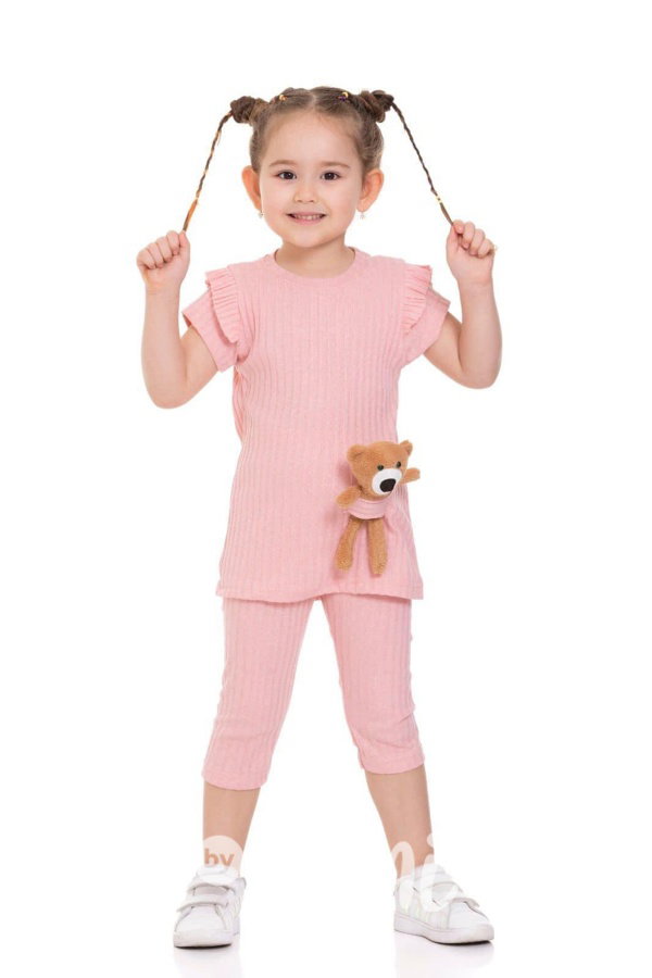 Teddy triko + 3/4ky pink