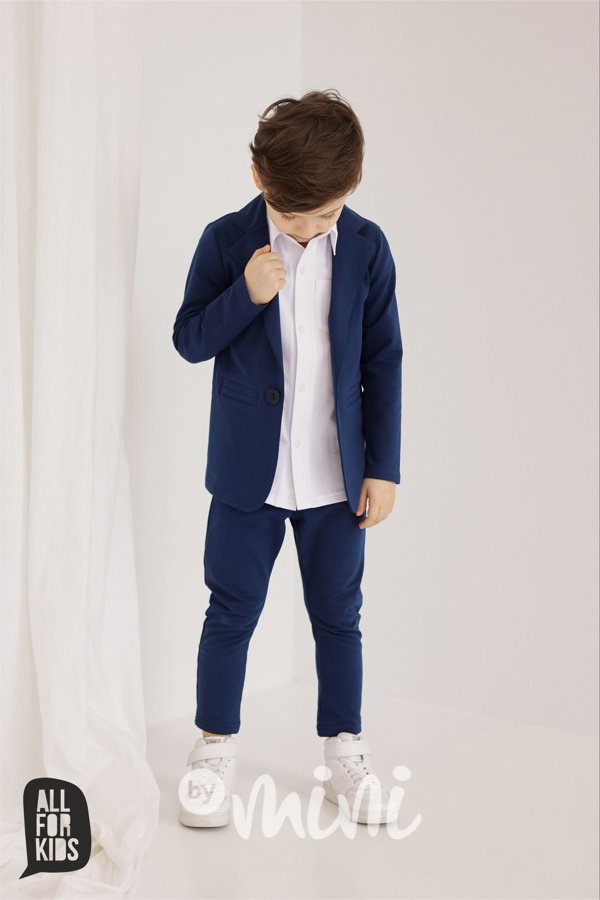 AFK elegant kalhoty navy blue
