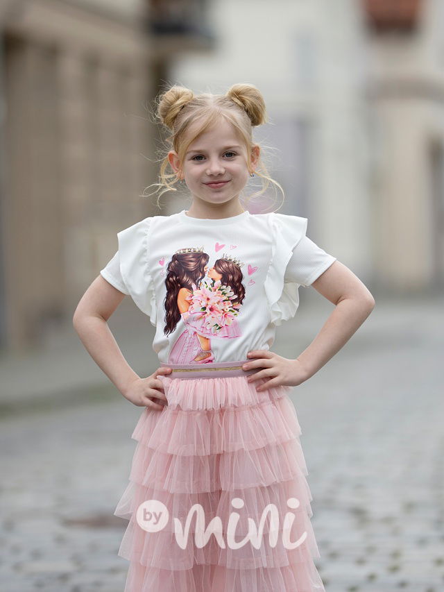 Princess žebrovaná blůzka cream