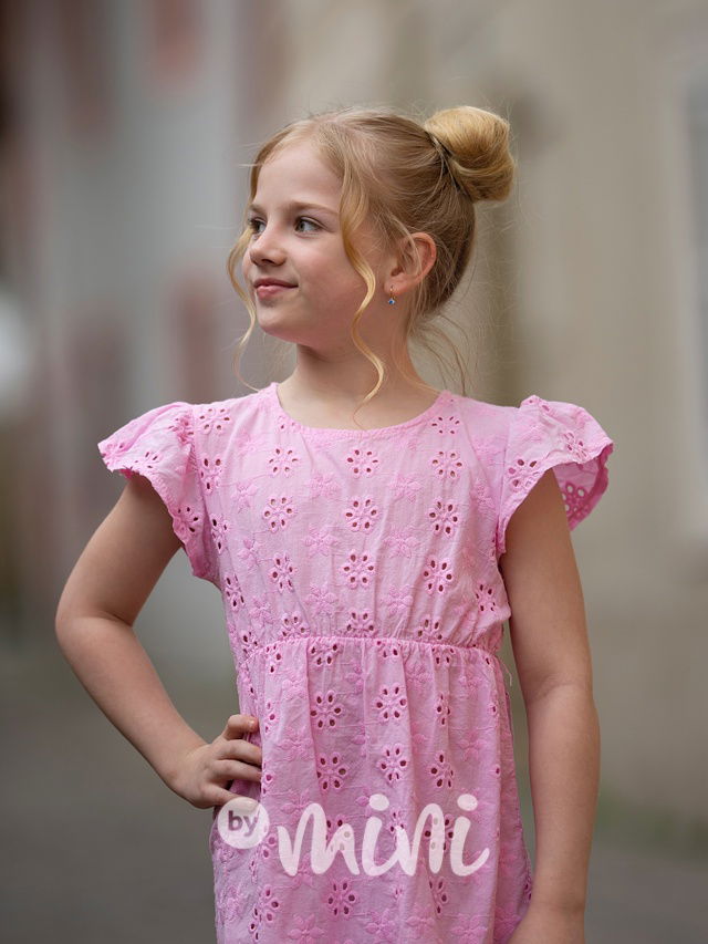 Růžové madeira šaty