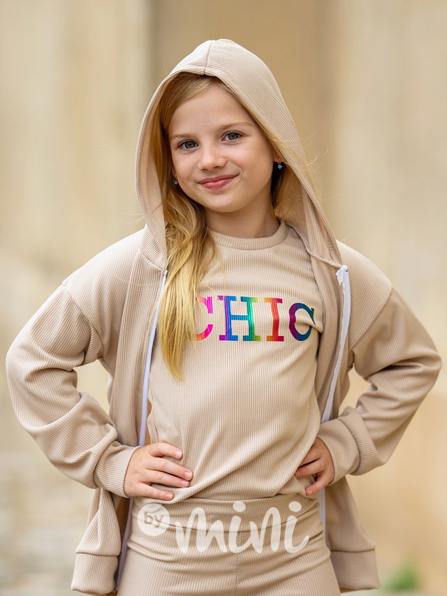 3-dílný CHIC komplet béžový
