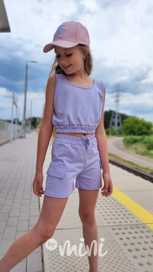 Letní cargo set lila