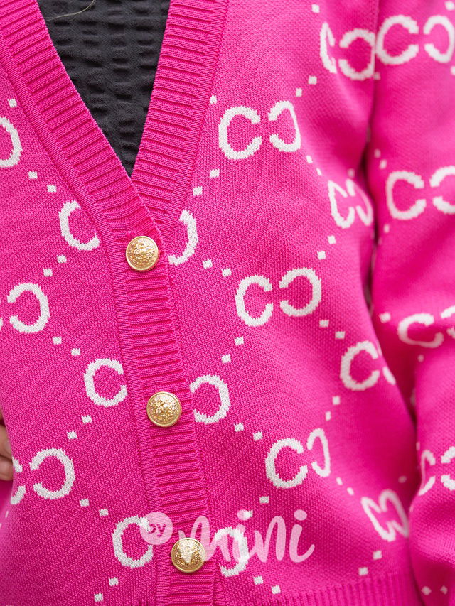 Coco propínací svetřík růžový