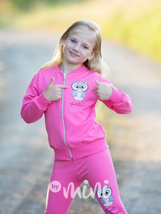 3-dílný set sovička pink