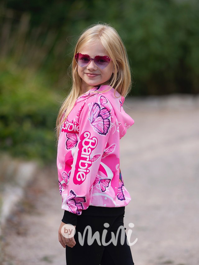 Barbie & Ken hoodie mikina pink