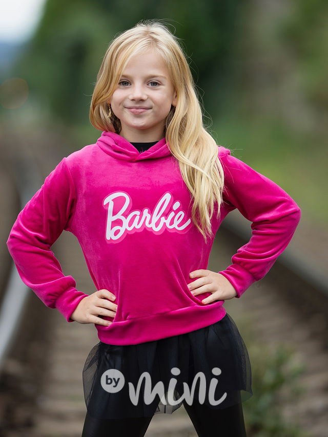 Soft velurová tunika Barbie s tylem