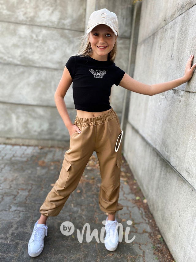 Kapsáčové kalhoty beige