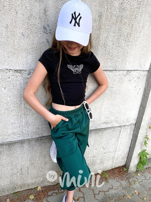 Kapsáčové kalhoty smaragd