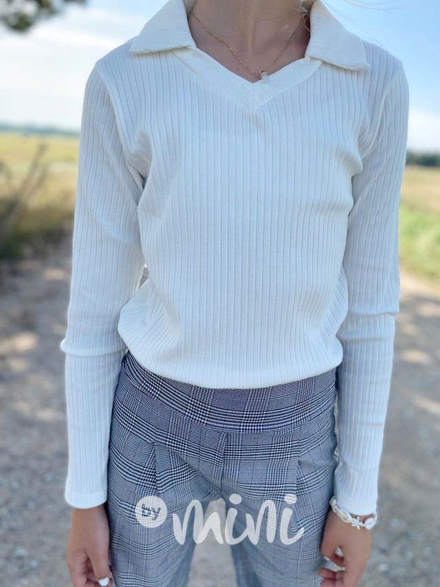 Blůzka s límečkem cream