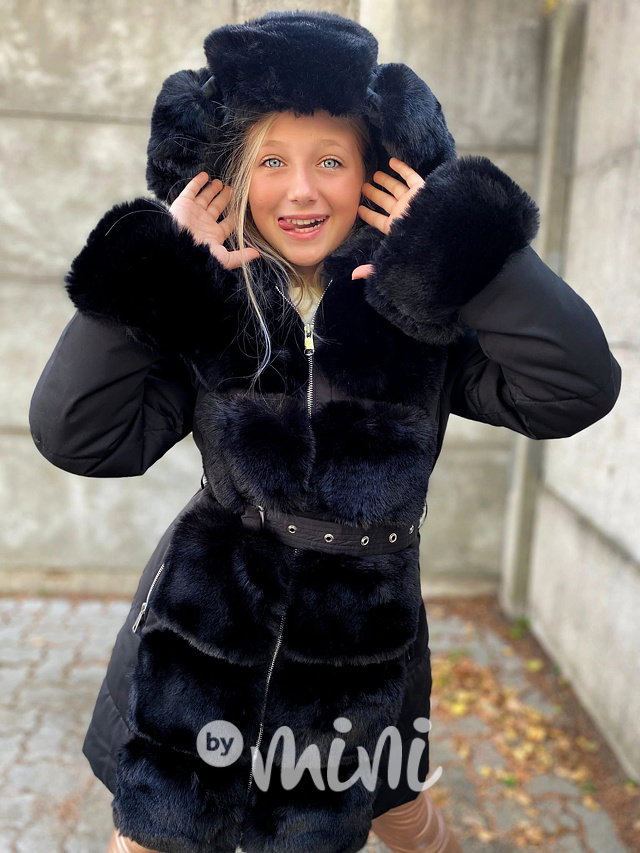 PREMIUM zimní kabát černý