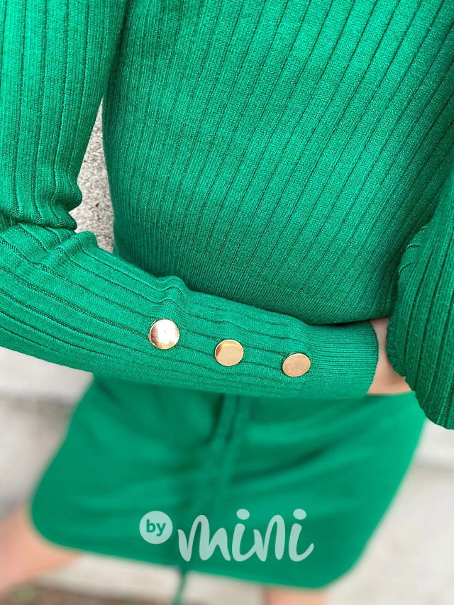 Svetříkové šaty green